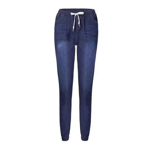 Lantern Jeans Women Sexy Style Three Quarter Lace Bow - Deck Em Up