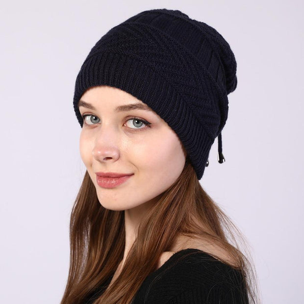 Winter Baotou Hats Plus Velvet Knitted Men and Women Pullovers - Deck Em Up