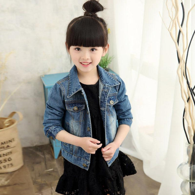 Children Boys Girls Ripped Denim Jacket Kids Boys Kinny Coat Tops - Deck Em Up