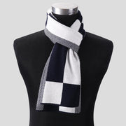 Plaid Men Scarf Knitted Scarf - Deck Em Up