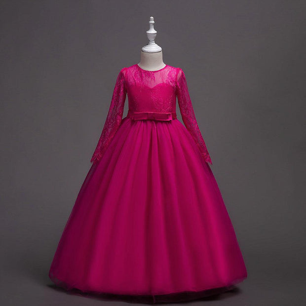 Kids Long Flower Girl Dress Dress - Deck Em Up