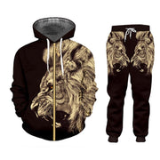 Casual Men's Tracksuit Hoodie Pants D Printing - Deck Em Up
