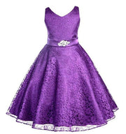 Kids Girls Dress Children Costume Girls Dress Lace Dress Tong - Deck Em Up