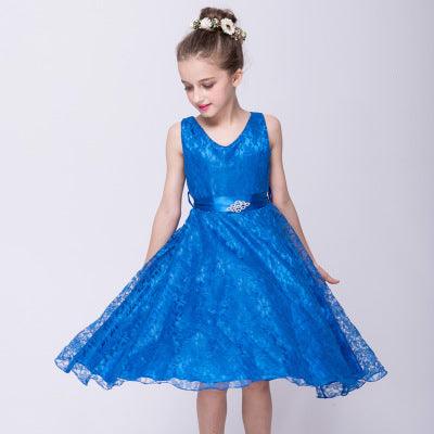 Kids Girls Dress Children Costume Girls Dress Lace Dress Tong - Deck Em Up