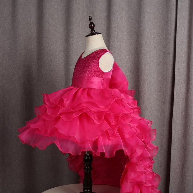 Trailing Dress Flower Girl Tuxedo Small Dress - Deck Em Up
