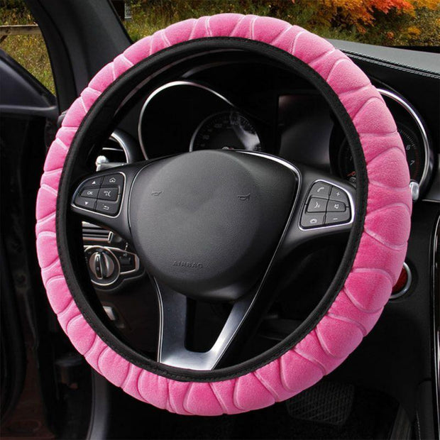 Car Plush Steering Wheel Cover - Deck Em Up