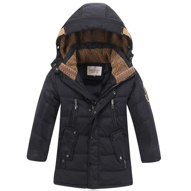 -30 Degree Children's Winter Jackets Duck Down Padded Children Clothing Big Boys Warm Winter Down Coat Thickening Outerwear - Deck Em Up