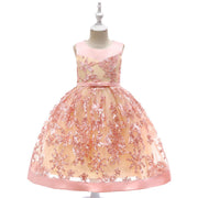 Children's Dress Girls Applique Princess Dress - Deck Em Up
