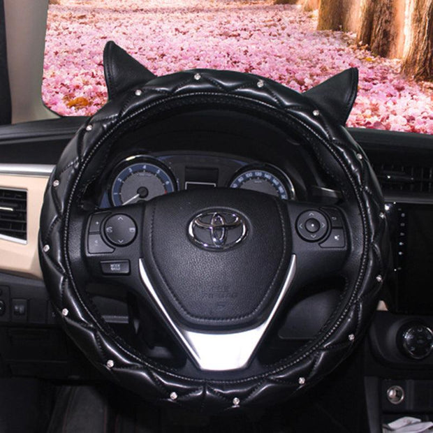 Steering Wheel Cover Cute Pink Ear Series - Deck Em Up