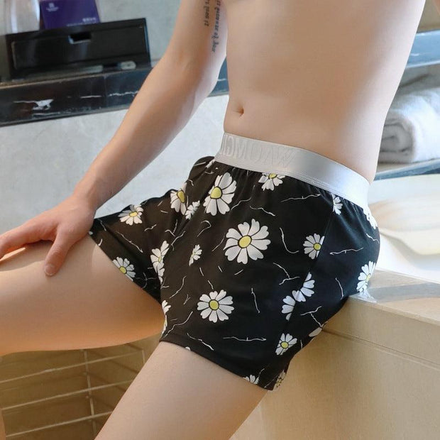 Men's Cotton Printed Shorts Loose Breathable Boxers - Deck Em Up
