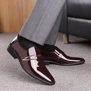 Men's Business Dress Breathable Plush Cotton Leather Shoes - Deck Em Up