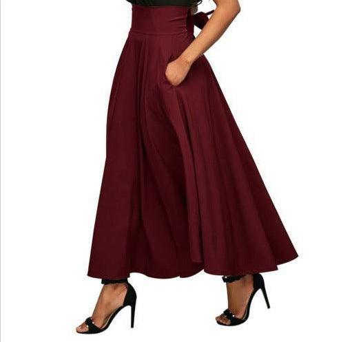 Multi-Color Big Hem Skirt Versatile - Deck Em Up