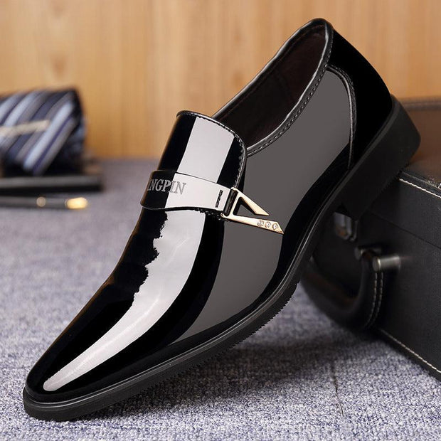 Men's Business Dress Breathable Plush Cotton Leather Shoes - Deck Em Up