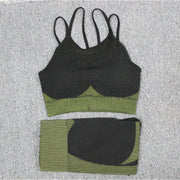 Seamless Tight-fitting Hips And Abdomen Quick-drying Fitness Yoga Clothing Set - Deck Em Up