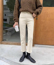 Fallwinter New Style Womens Brushed Cigarette Jeans - Deck Em Up