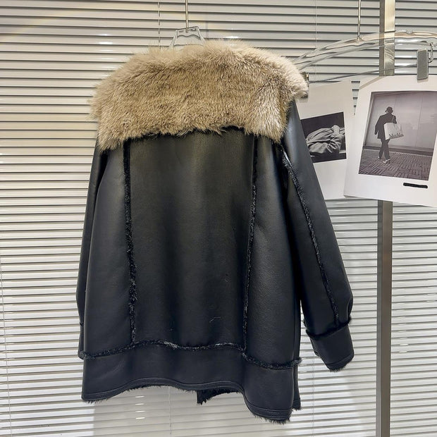 Women's Fashion Special Jacket Leather Coat - Deck Em Up