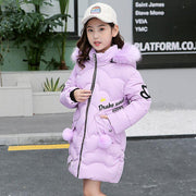 Girls' Cotton-Padded Jackets Hooded Colored Elegant Beautiful Style Fashion - Deck Em Up