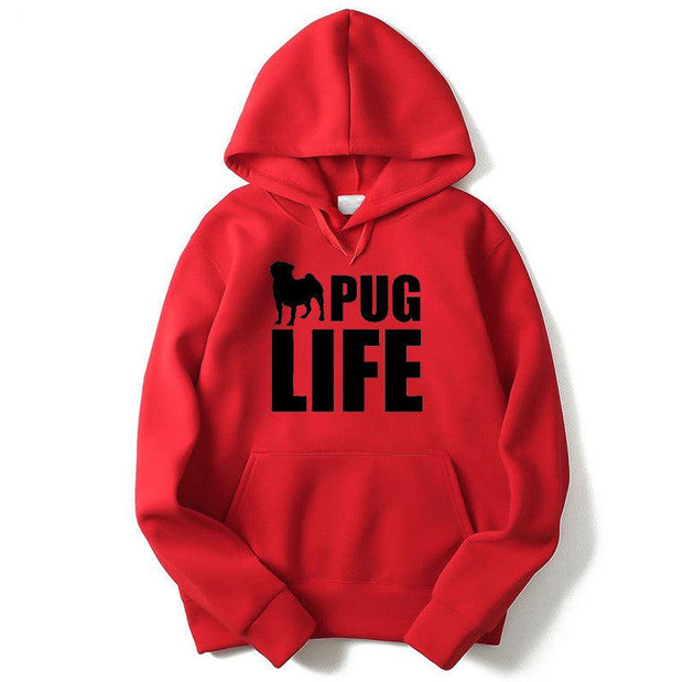 Pug Life Printed Hoodies - Deck Em Up