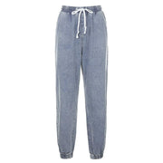 Women's Strappy Jeans Bow Fashion Hot Sexy - Deck Em Up