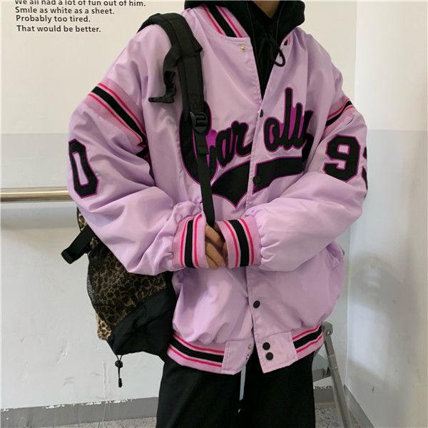 Vintage Harajuku Jacket Hip Hop Loose Jacket Women - Deck Em Up