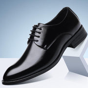Four New Shoes Men's Dress Shoes Black Tie Business Men Leather Shoes Factory Direct Code - Deck Em Up