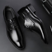 Four New Shoes Men's Dress Shoes Black Tie Business Men Leather Shoes Factory Direct Code - Deck Em Up