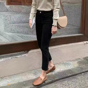 Fallwinter New Style Womens Brushed Cigarette Jeans - Deck Em Up
