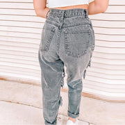 Women's Jeans Ripped Holes Are Thinner Women's Jeans - Deck Em Up