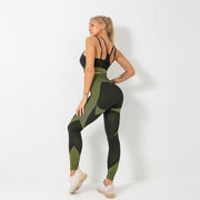 Seamless Tight-fitting Hips And Abdomen Quick-drying Fitness Yoga Clothing Set - Deck Em Up