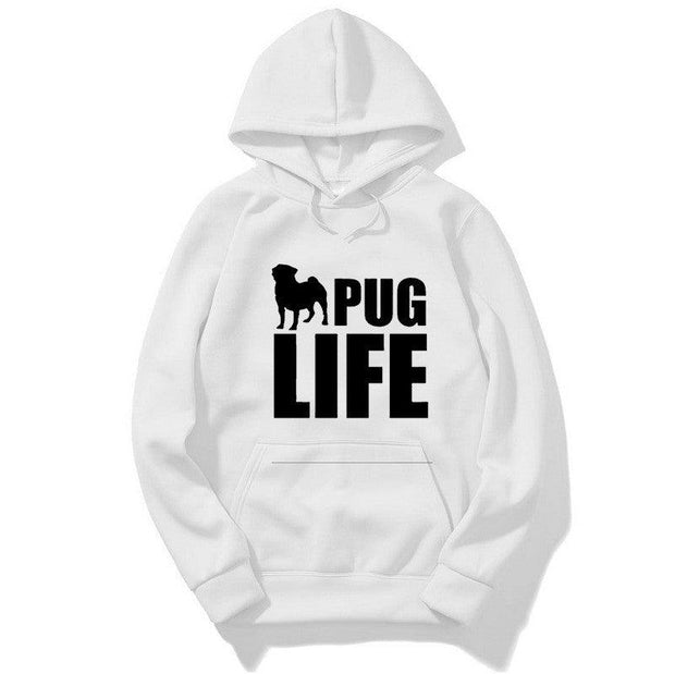 Pug Life Printed Hoodies - Deck Em Up