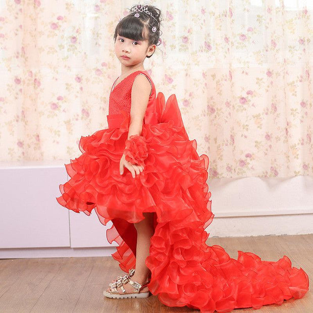 Trailing Dress Flower Girl Tuxedo Small Dress - Deck Em Up
