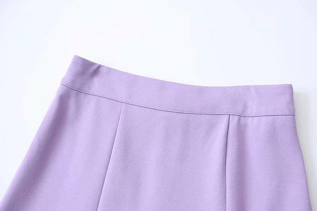 Women's Large Swing All-match Solid Color High Waist Skirt - Deck Em Up