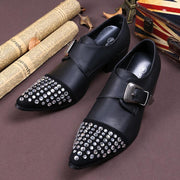 Buckle Rhinestone Low-Top Dress Shoes Men - Deck Em Up