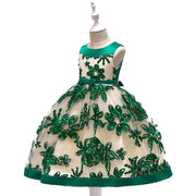 Children's Dress Girls Applique Princess Dress - Deck Em Up