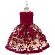 Children's Dress Girls Applique Princess Dress - Deck Em Up
