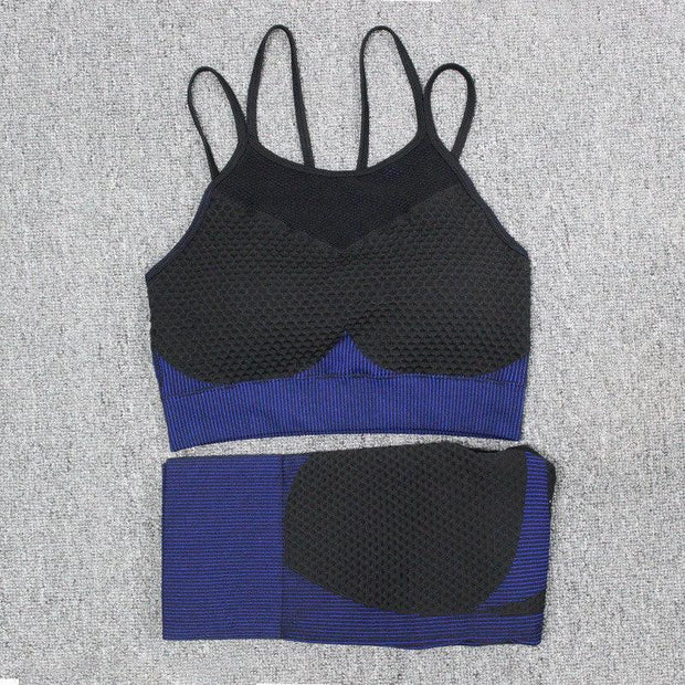 Seamless Tight-fitting Hips And Abdomen Quick-drying Fitness Yoga Clothing Set - Deck Em Up