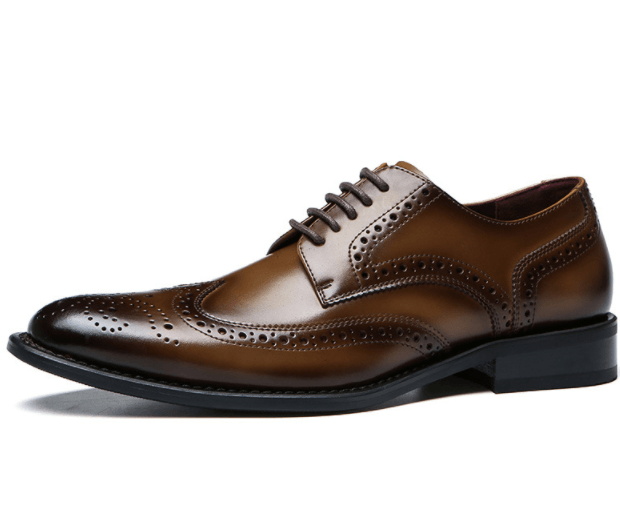 Genuine Leather Business Casual Dress British Style Leather Shoes - Deck Em Up