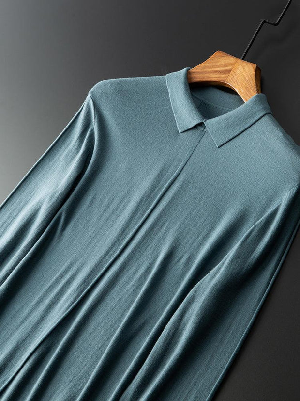 Lapel Close-Fitting Wear With Spring And Autumn Cardigan Bottoming Sweater Men - Deck Em Up