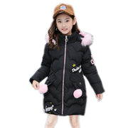 Girls' Cotton-Padded Jackets Hooded Colored Elegant Beautiful Style Fashion - Deck Em Up