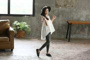 Girls' Big Kids Loose Fashionable Tops Korean Style Shirts Big Kids' Swallowtails - Deck Em Up