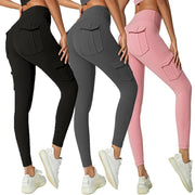 Women Yoga Work out Fitness Gym Wear Pocket Yoga Pants Leggings Stretchy Compression High Waist Leggings - Deck Em Up
