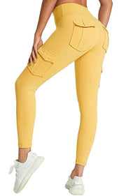 Women Yoga Work out Fitness Gym Wear Pocket Yoga Pants Leggings Stretchy Compression High Waist Leggings - Deck Em Up