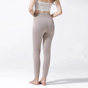 Women Leggings 100% Cashmere Pants Knitwear Winter New Fashion Legging High Quality Girls Thick Pure Pashmina Knitted Trousers - Deck Em Up