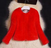 Winter Coat Women Faux Fur Coat Women Imitation Rabbit Artificial Fur Jacket with Fur Women Plus Size Overcoat Fake Fur Coat 5 Xl - Deck Em Up
