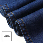 4 Season Men Fashion Jeans Pants Straight Loose Baggy Harem Denim Pants Casual Cotton Trousers Wide Leg Blue Plus Size 28-48 - Deck Em Up