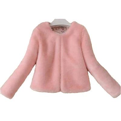 Winter Coat Women Faux Fur Coat Women Imitation Rabbit Artificial Fur Jacket with Fur Women Plus Size Overcoat Fake Fur Coat 5 Xl - Deck Em Up