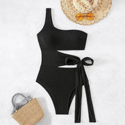 Swimsuit Women's Lace-up Hollow One-Piece - Deck Em Up
