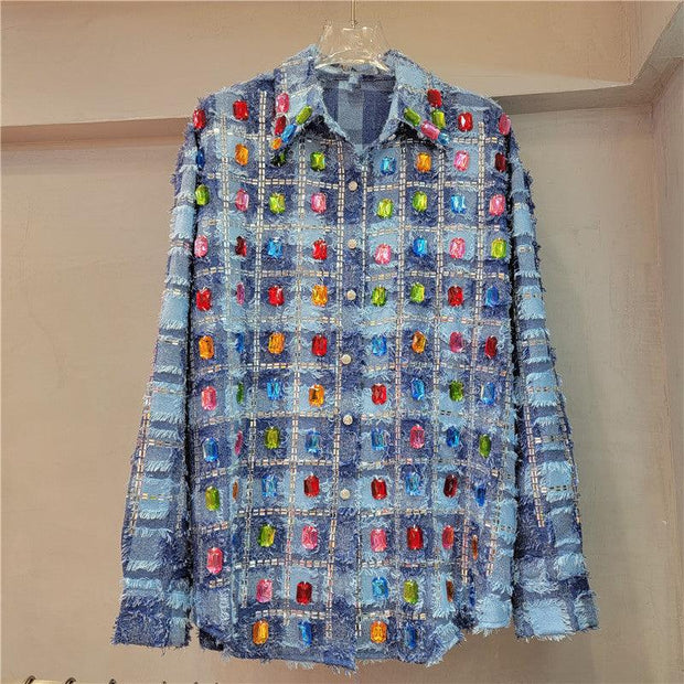 Ladies Tassel Long Sleeve Cardigan Shirt - Deck Em Up