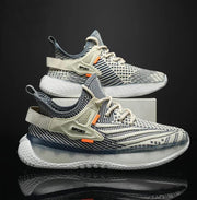 Men's Fashion Casual Fly Woven Mesh Breathable Platform Sneaker - Deck Em Up