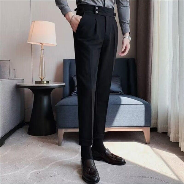 British Style Business Formal Wear Suit Pants Men - Deck Em Up